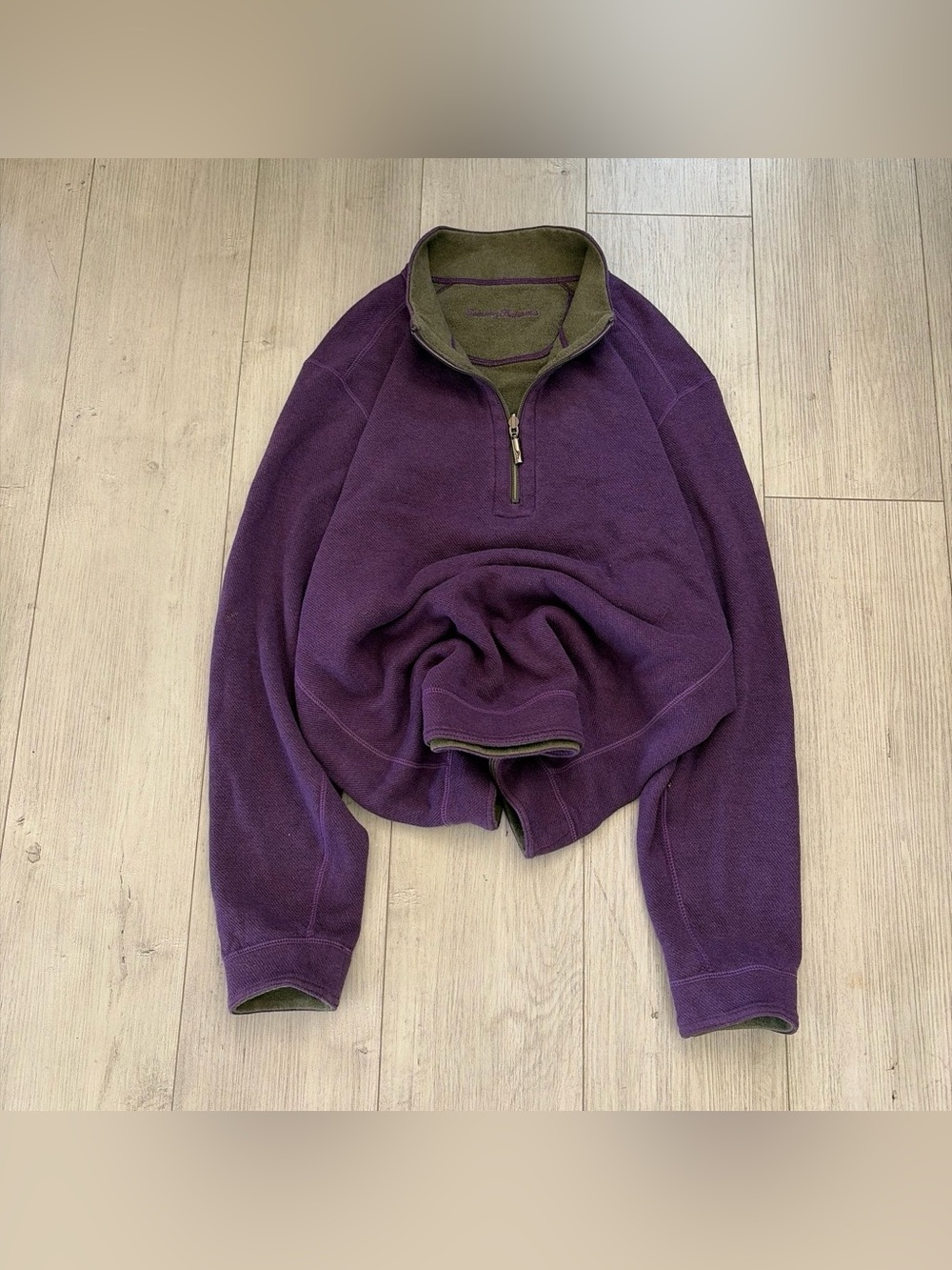 Tommy Bahama Reversible Quarter Zip Fleece